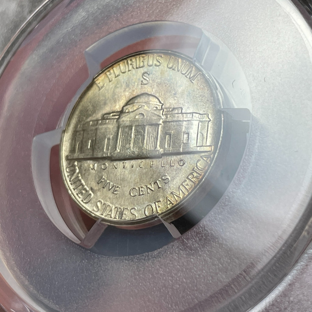 1945-S PCGS MS66+ Jefferson War Nickel - Semi-PL Ultra Rare Crazy Die Polish