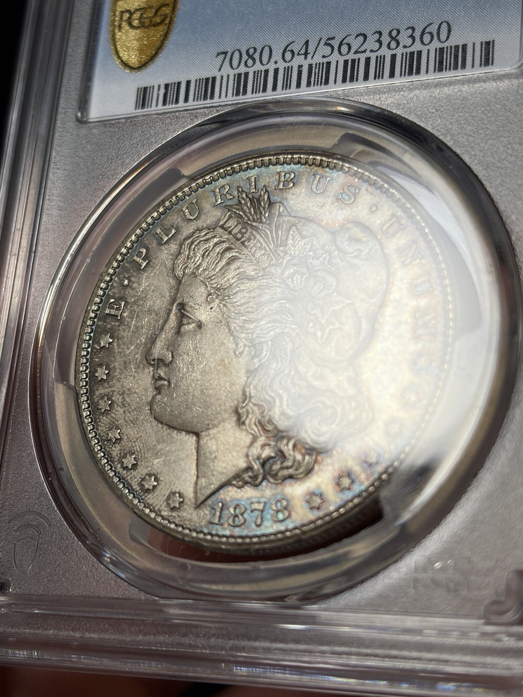 1878-CC PCGS MS64 Morgan Silver Dollar Toned Original