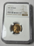 1910-S NGC UNC Details Lincoln Wheat Cent