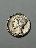 1928-D Mercury Silver Dime Strong Bands