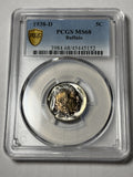 1938-D PCGS MS68 Buffalo Nickel Toned