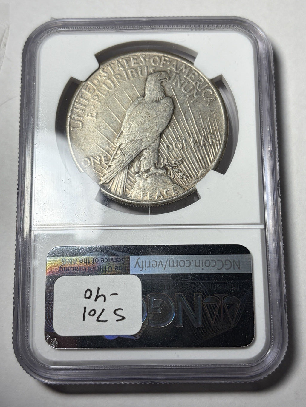1928 NGC XF40 Peace Silver Dollar