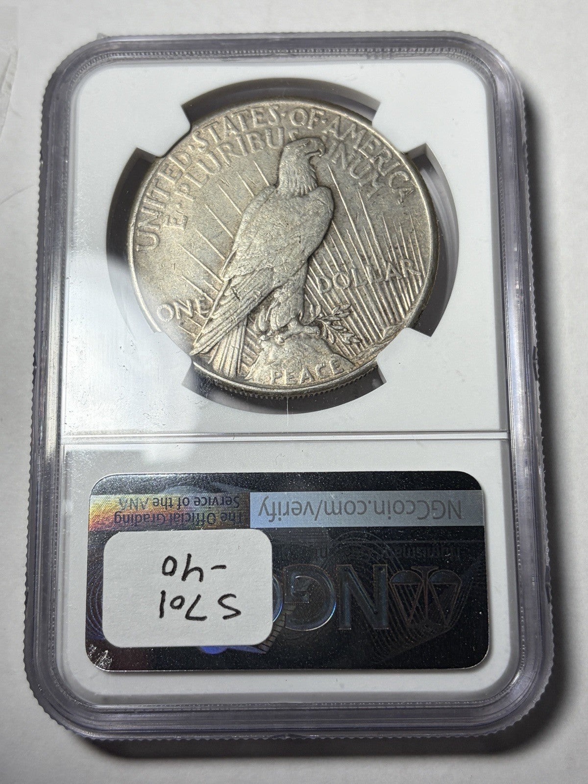 1928 NGC XF40 Peace Silver Dollar