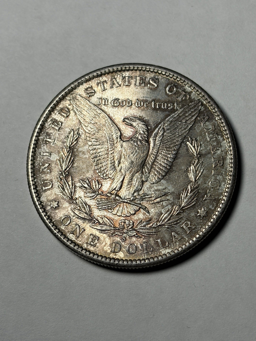 1890-S Morgan Silver Dollar Toned Uncirculated