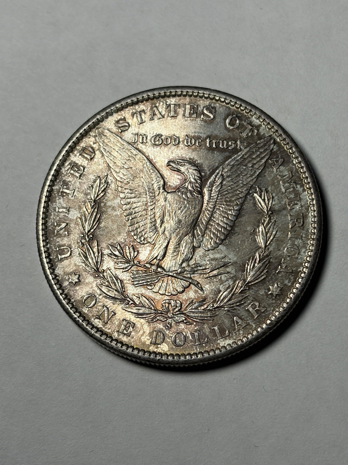 1890-S Morgan Silver Dollar Toned Uncirculated
