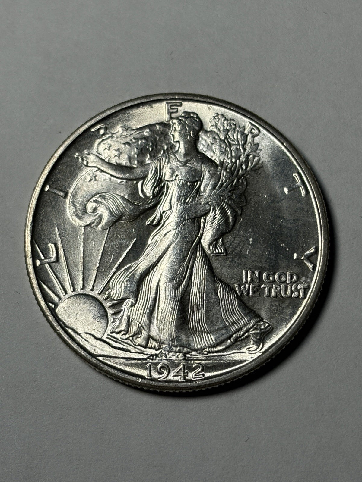 1942-S Walking Liberty Half Dollar
