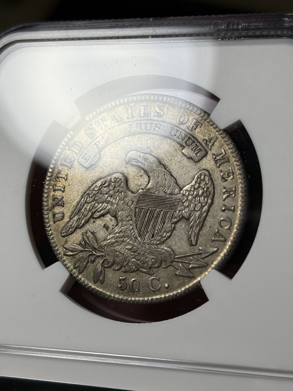 1836 NGC AU55 Capped Bust Half Dollar