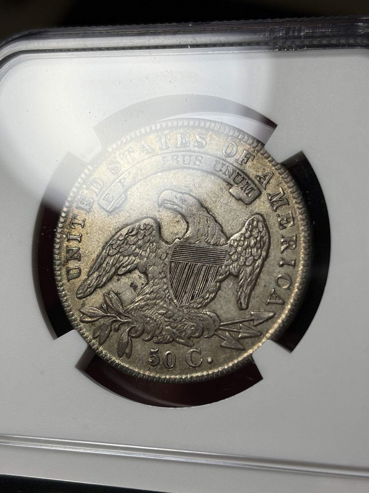 1836 NGC AU55 Capped Bust Half Dollar