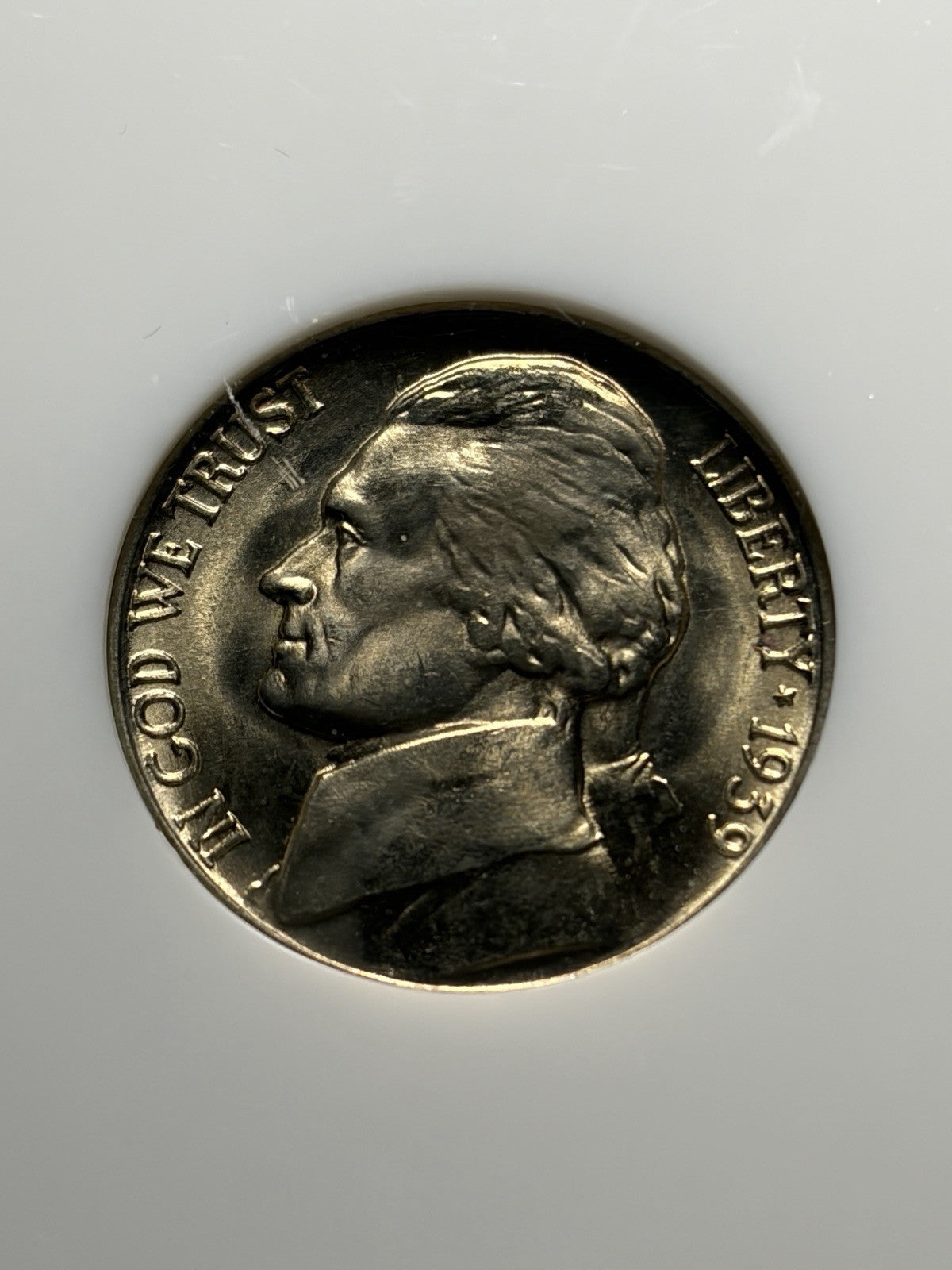 1939 NGC MS67 Jefferson Nickel Old Fatty Holder