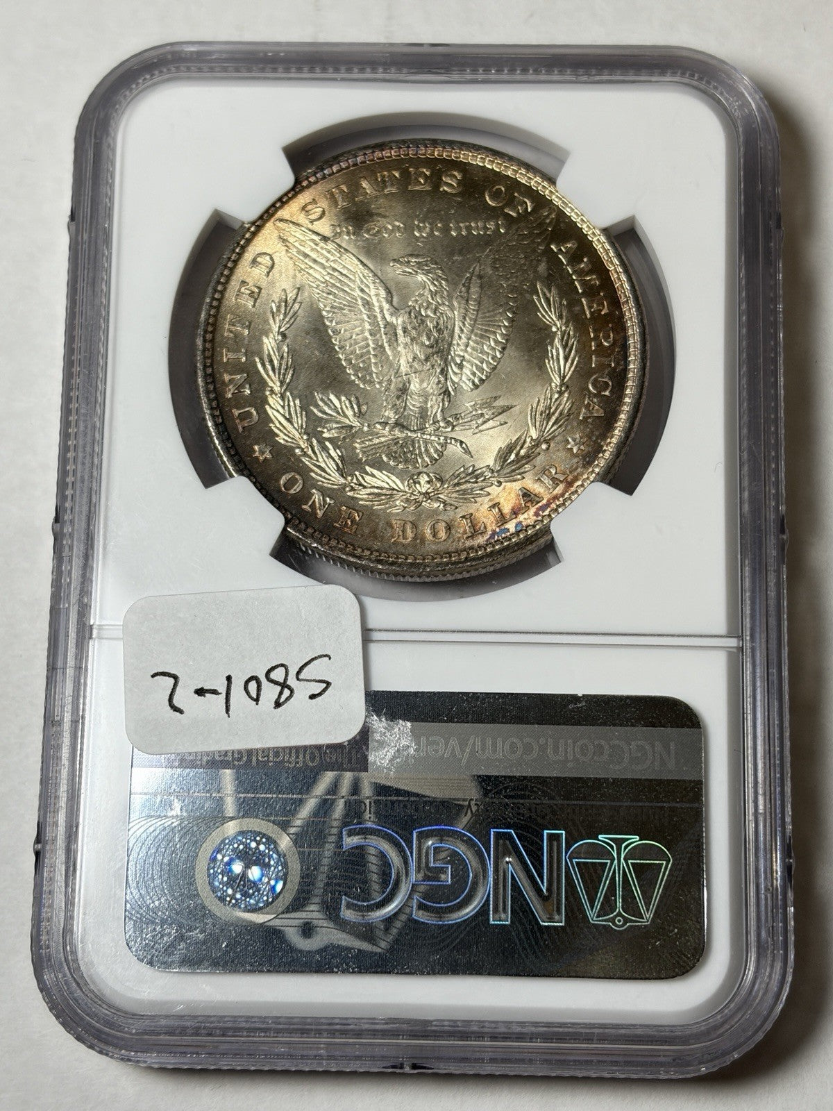 1878 8TF NGC MS65 Morgan Silver Dollar Toned