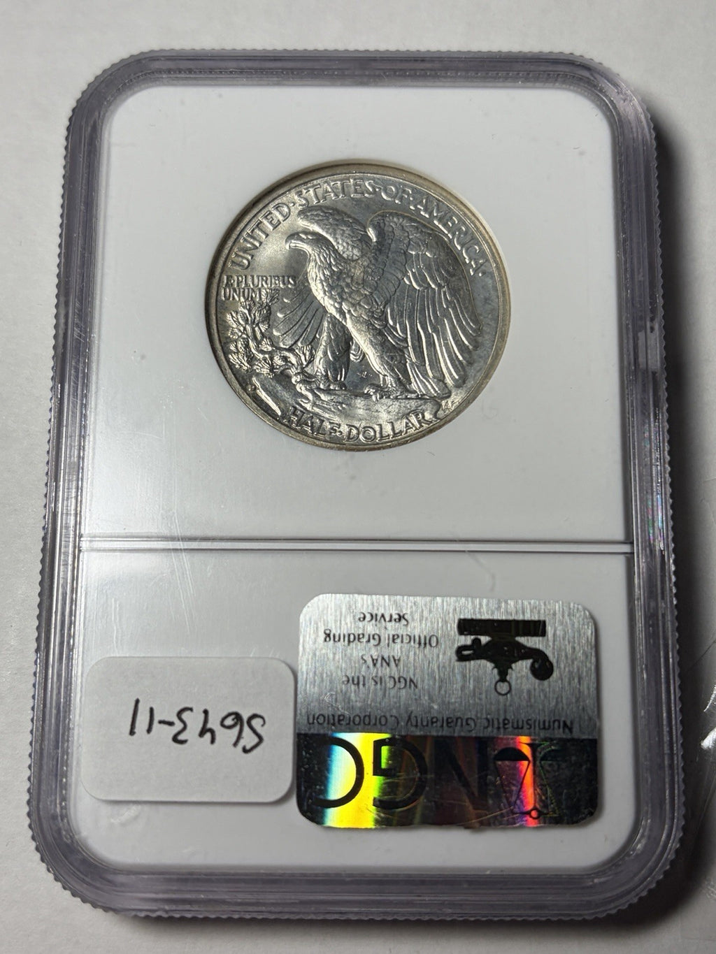 1943-D NGC MS66 Walking Liberty Half Dollar