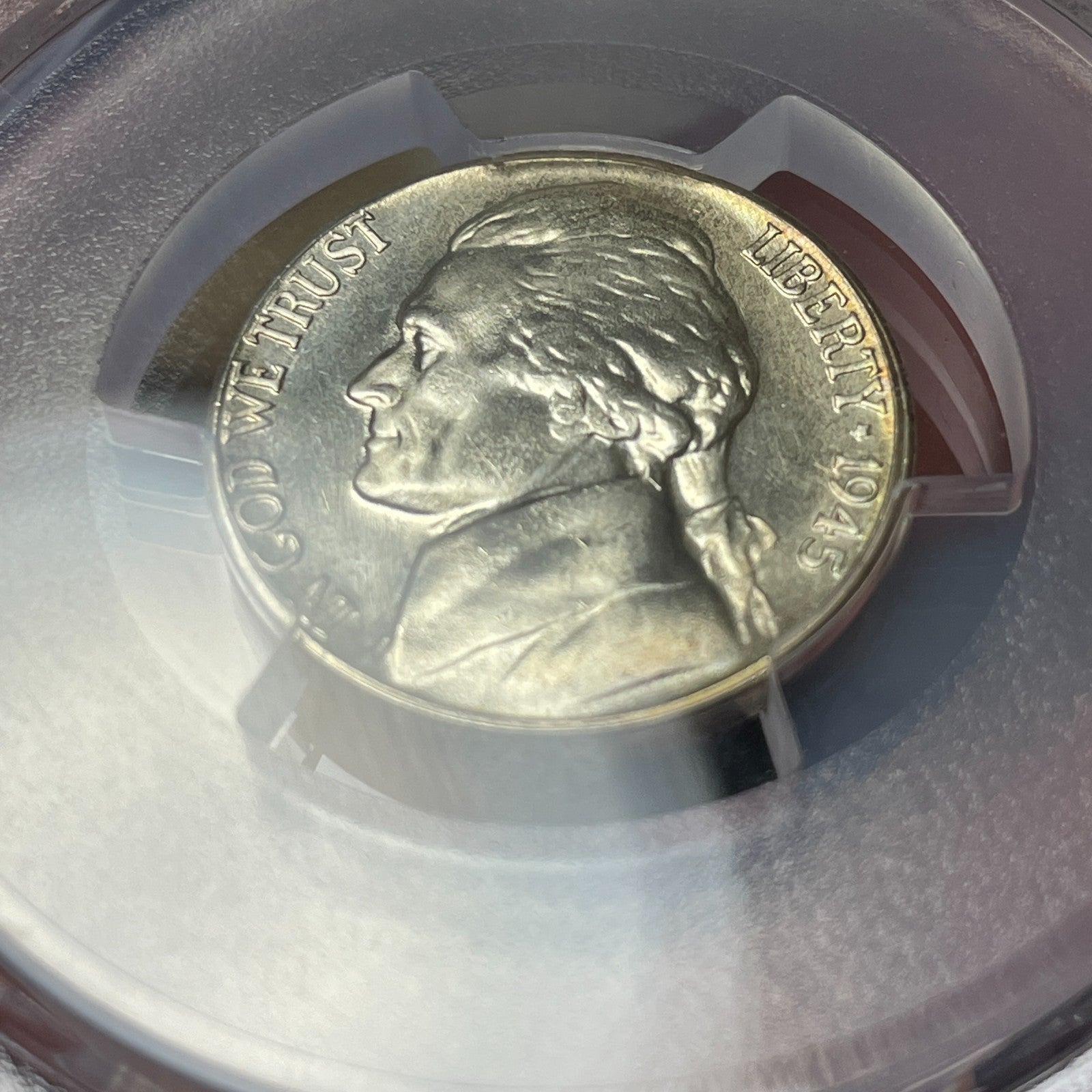1945-S PCGS MS66+ Jefferson War Nickel - Semi-PL Ultra Rare Crazy Die Polish