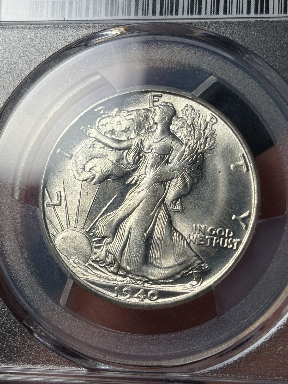1940-S PCGS MS66 Walking Liberty Half Dollar BU Gem