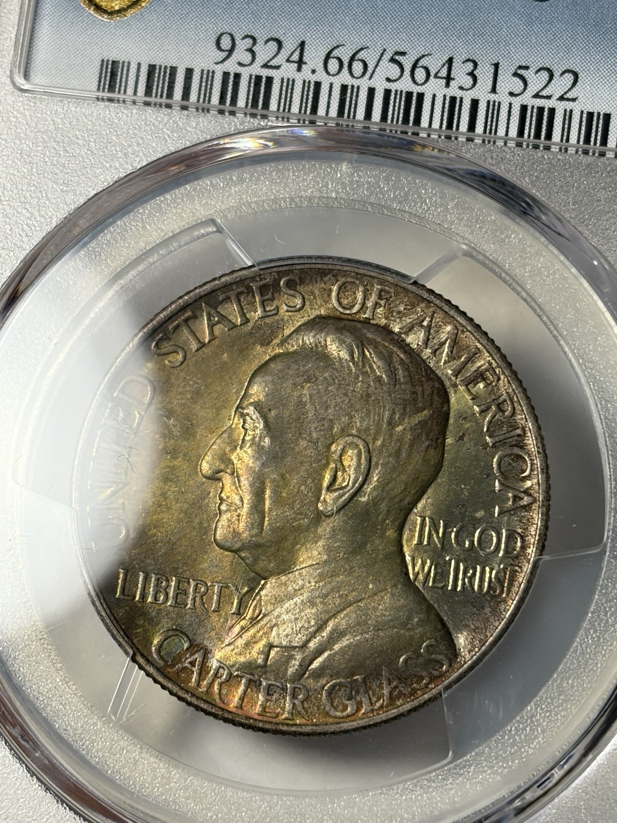 1936 PCGS MS66 Lynchburg Commemorative Half Dollar Toned