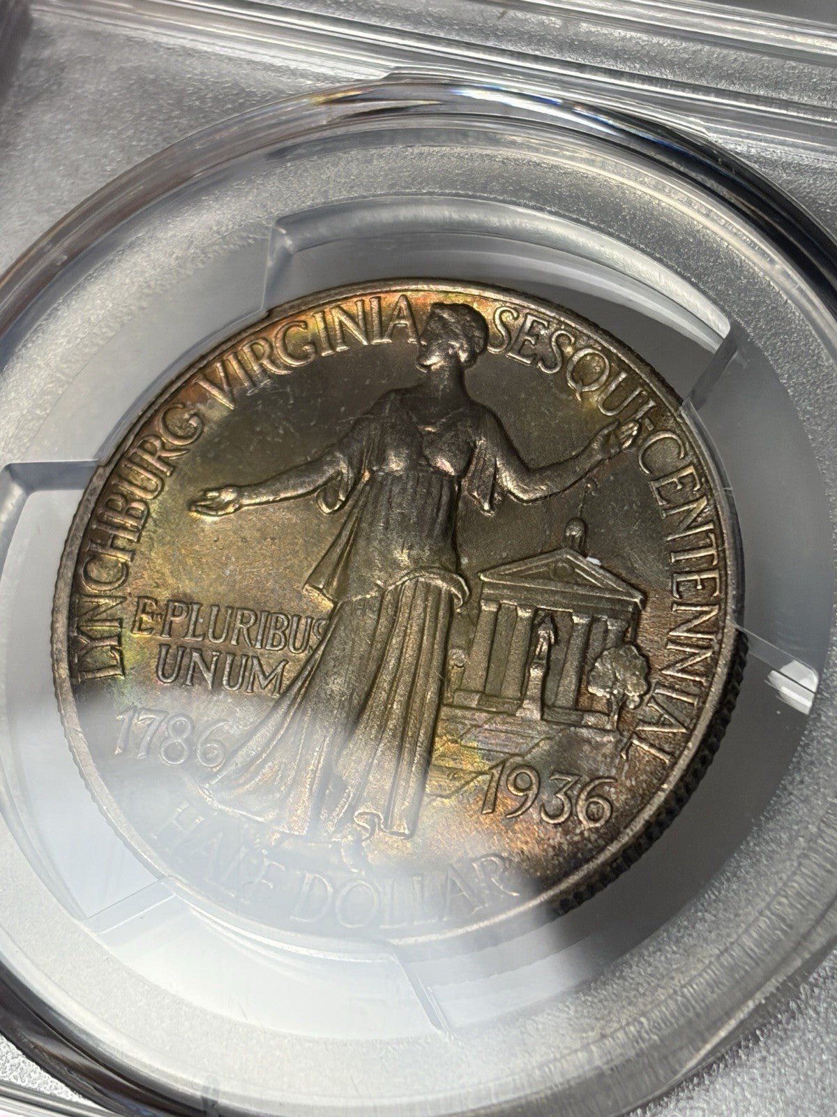 1936 PCGS MS66 Lynchburg Commemorative Half Dollar Toned