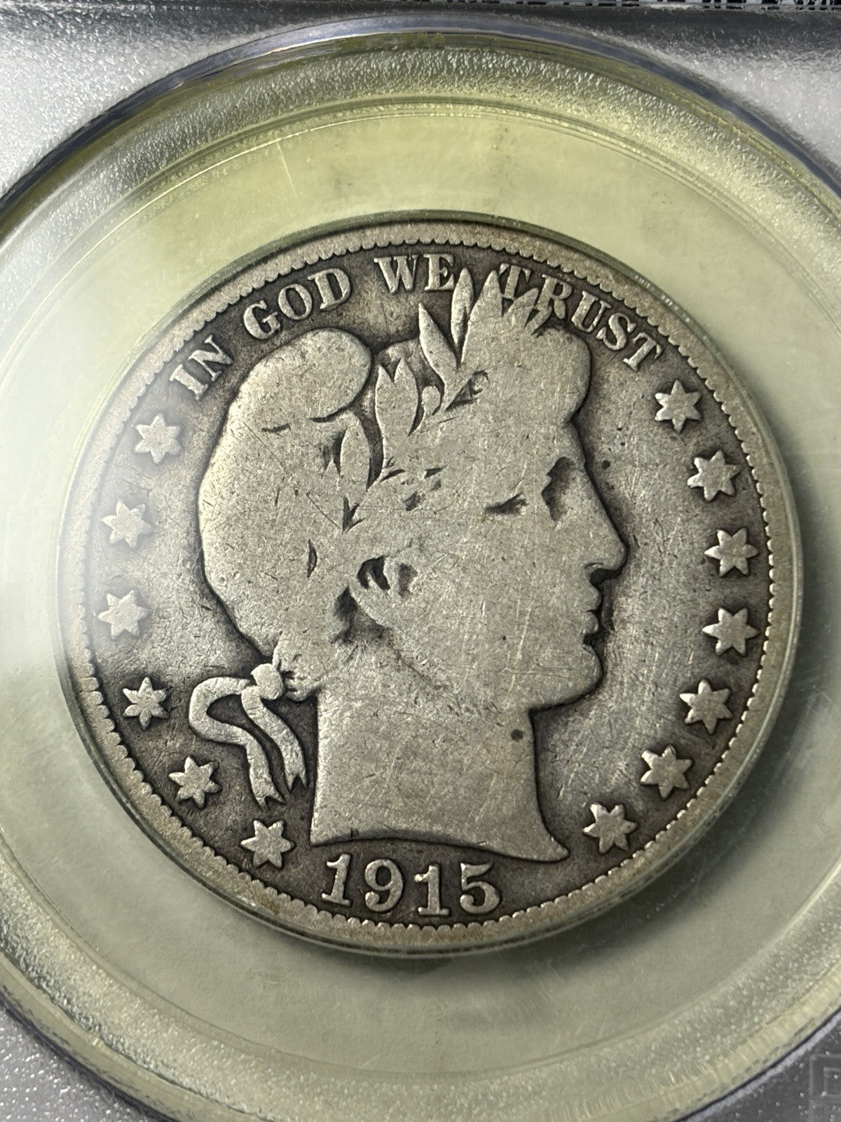 1915 PCGS VG08 Barber Half Dollar