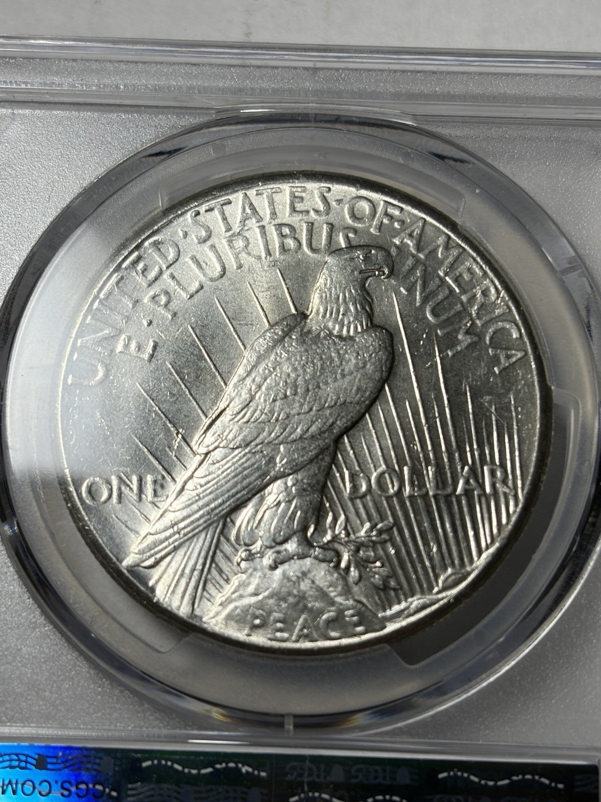 1927 PCGS MS62 Peace Silver Dollar