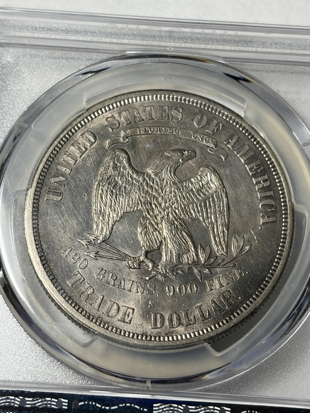 1875-S PCGS UNC Details Trade Silver Dollar Type 1/1