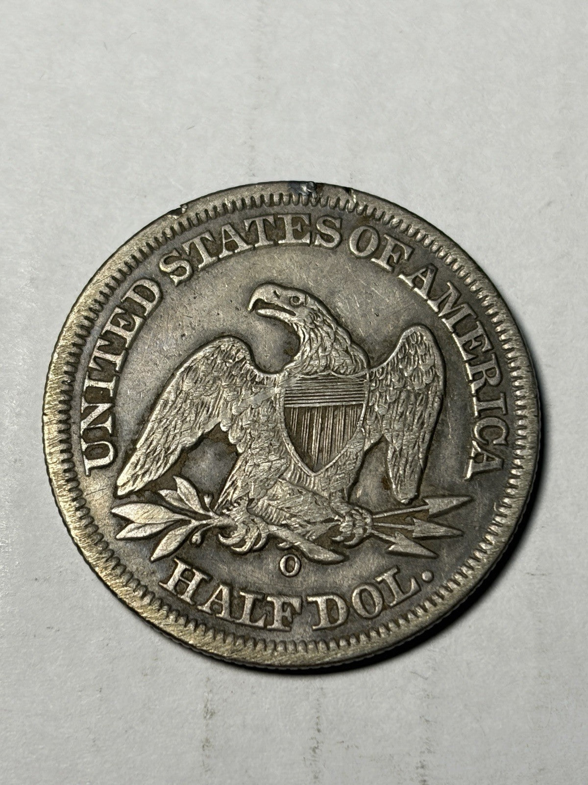 1855-O With Arrows Seated Liberty Half Dollar Details