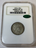 1916 NGC MS63 CAC Barber Quarter Flashy Reverse!