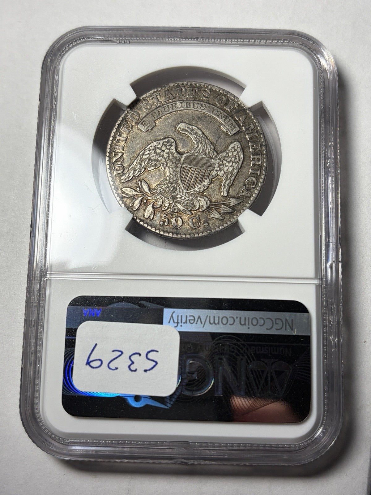 1832 NGC XF45 CAC Capped Bust Half Dollar