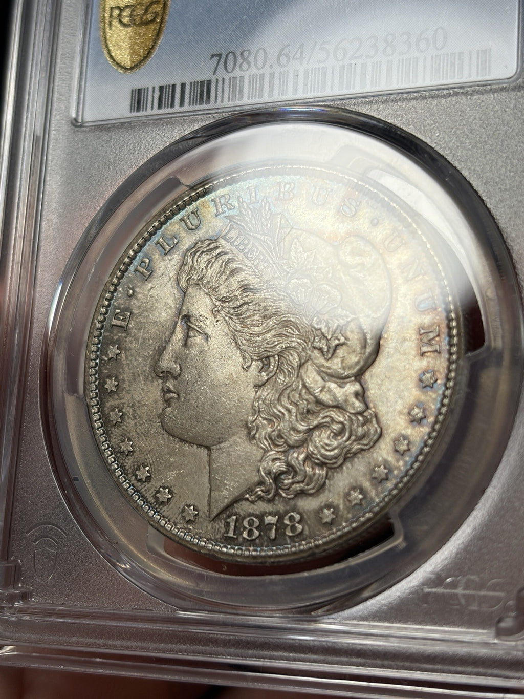 1878-CC PCGS MS64 Morgan Silver Dollar Toned Original