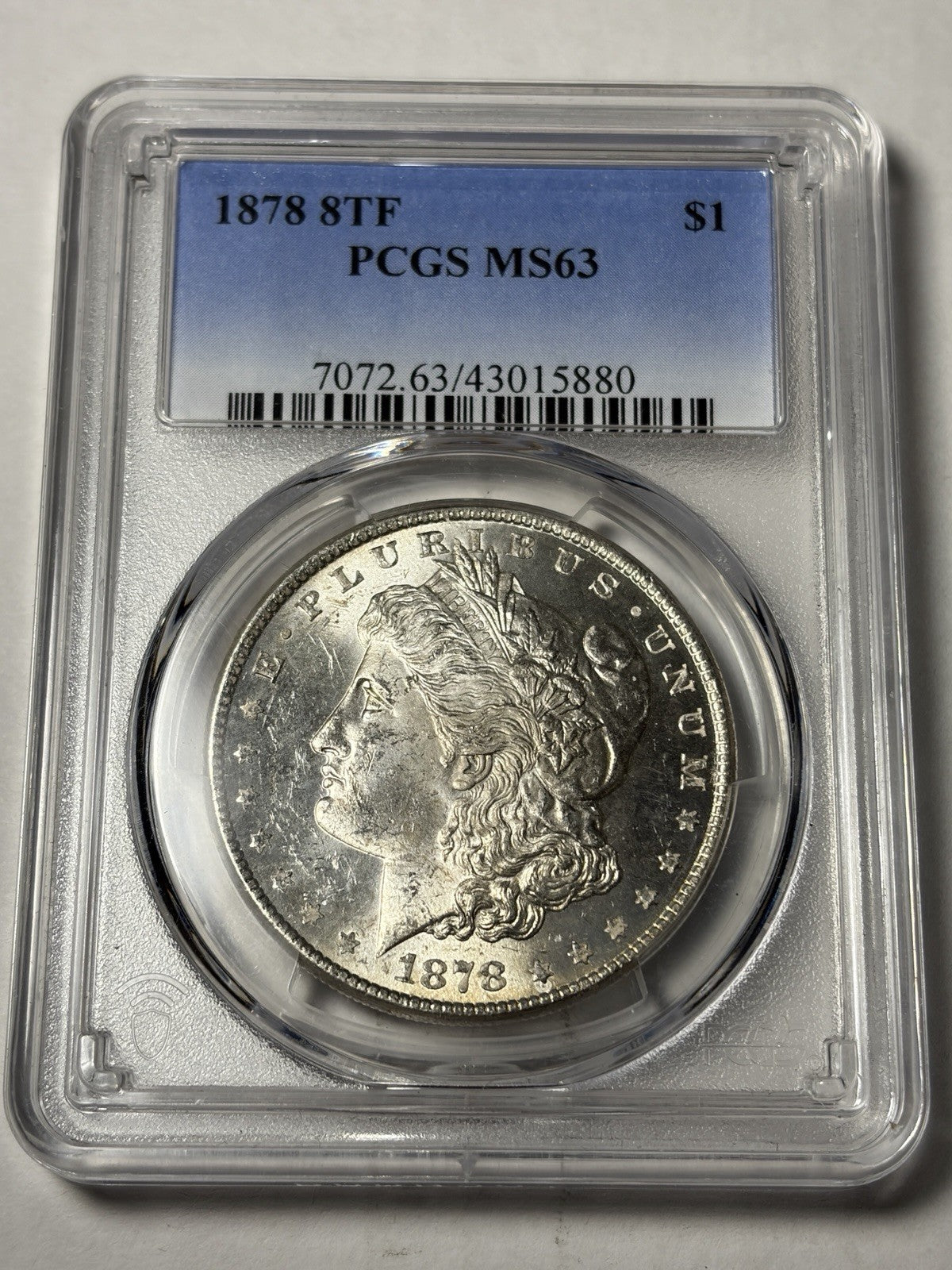 1878 8TF PCGS MS63 Morgan Silver Dollar