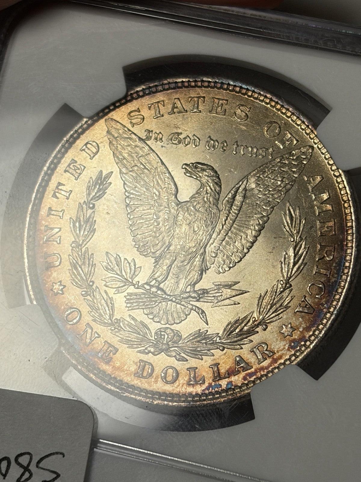 1878 8TF NGC MS65 Morgan Silver Dollar Toned