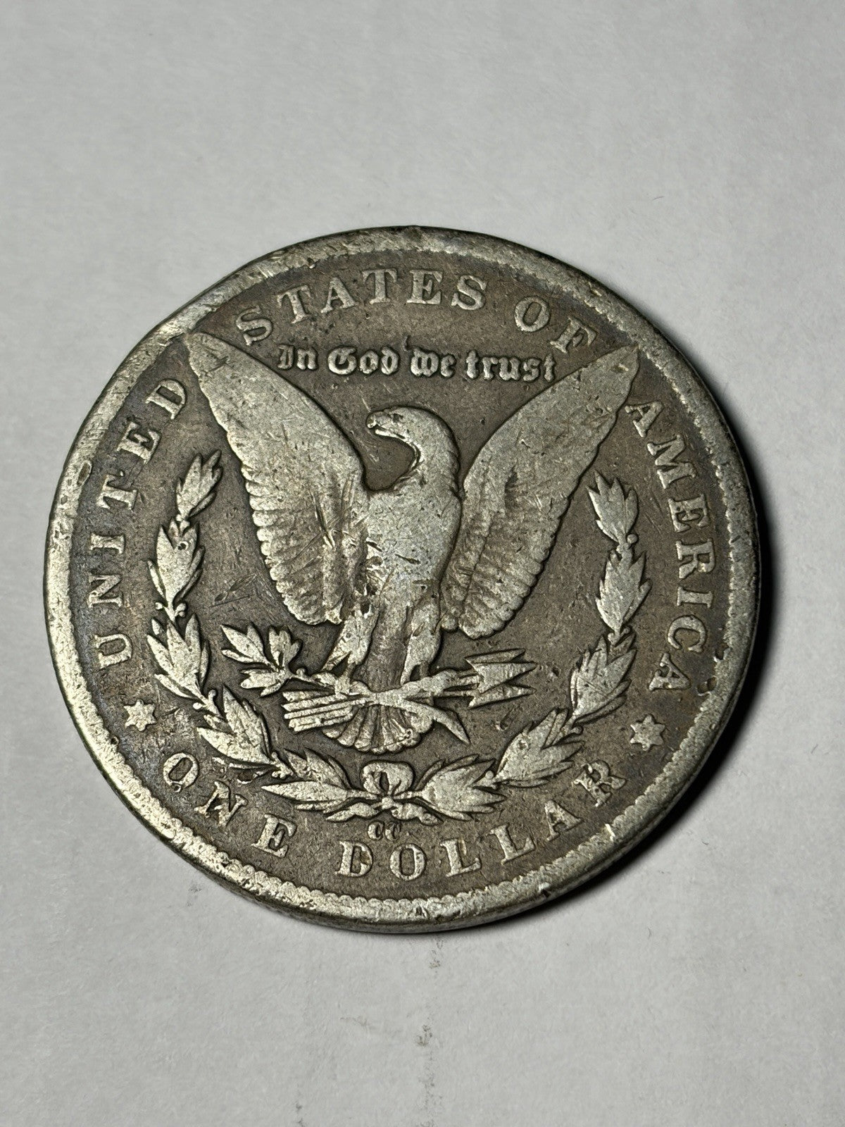 1890-CC Morgan Silver Dollar Details