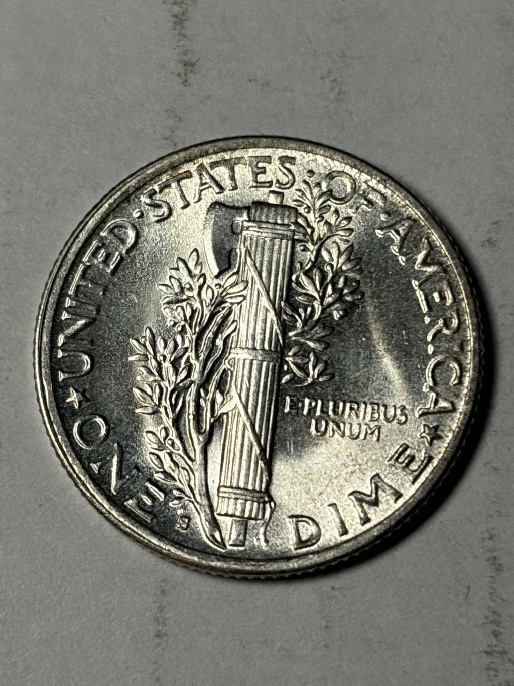 1945-S Micro S Mercury Silver Dime Uncirculated