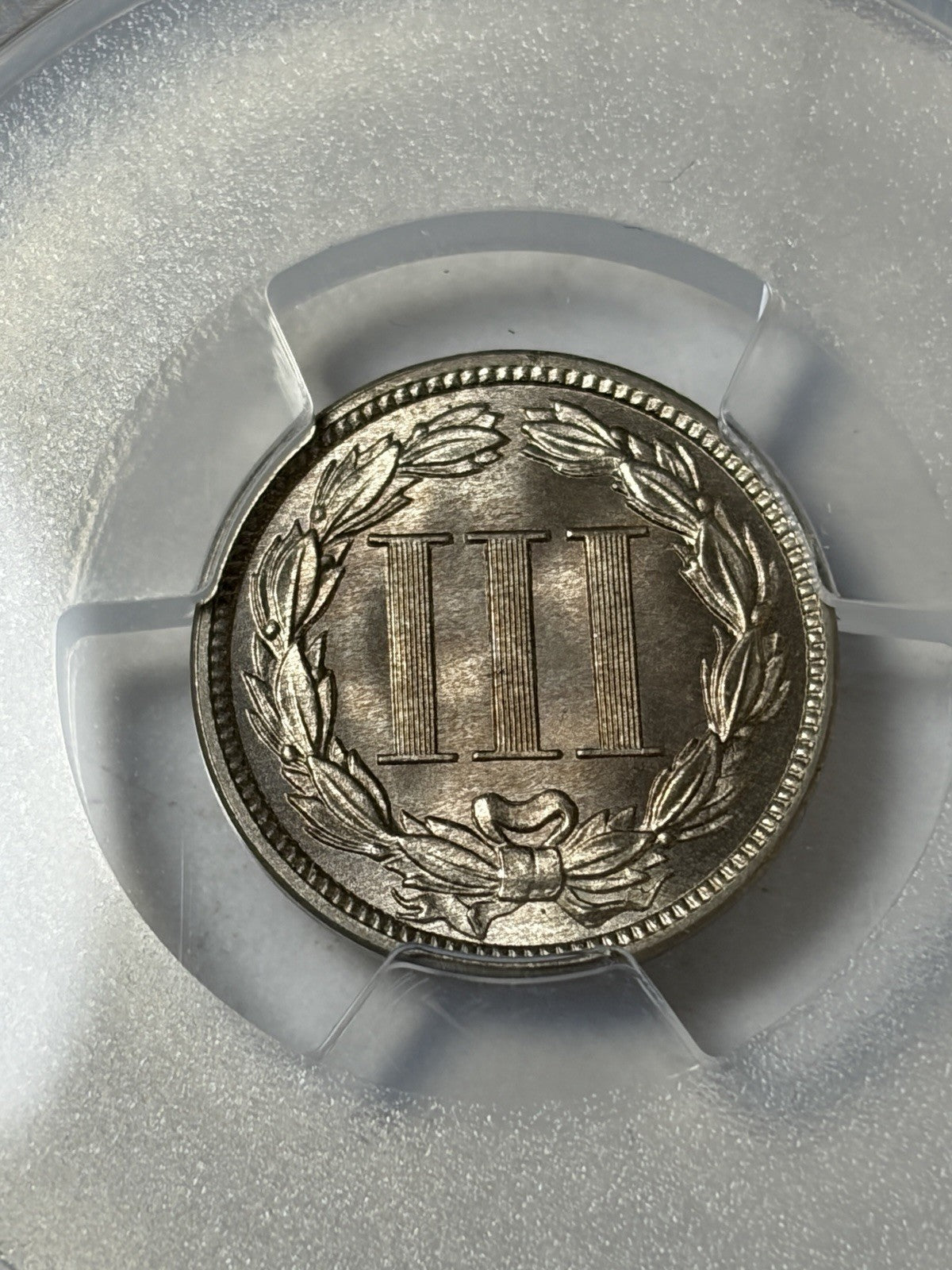1888 PCGS MS67 Three Cent Nickel Superb Gem