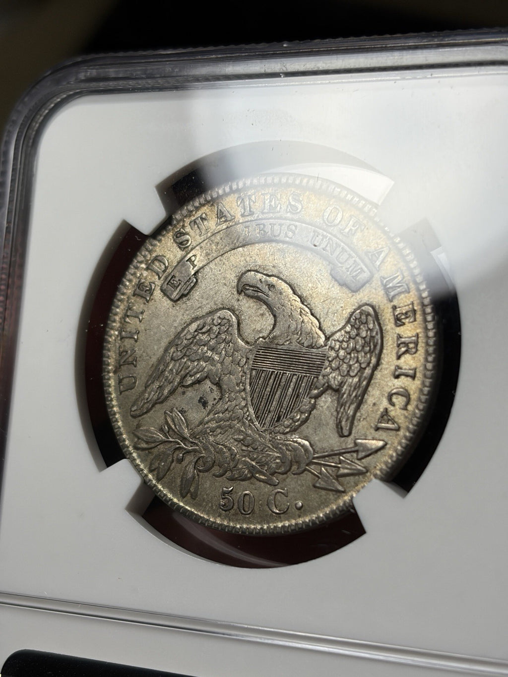 1836 NGC AU55 Capped Bust Half Dollar