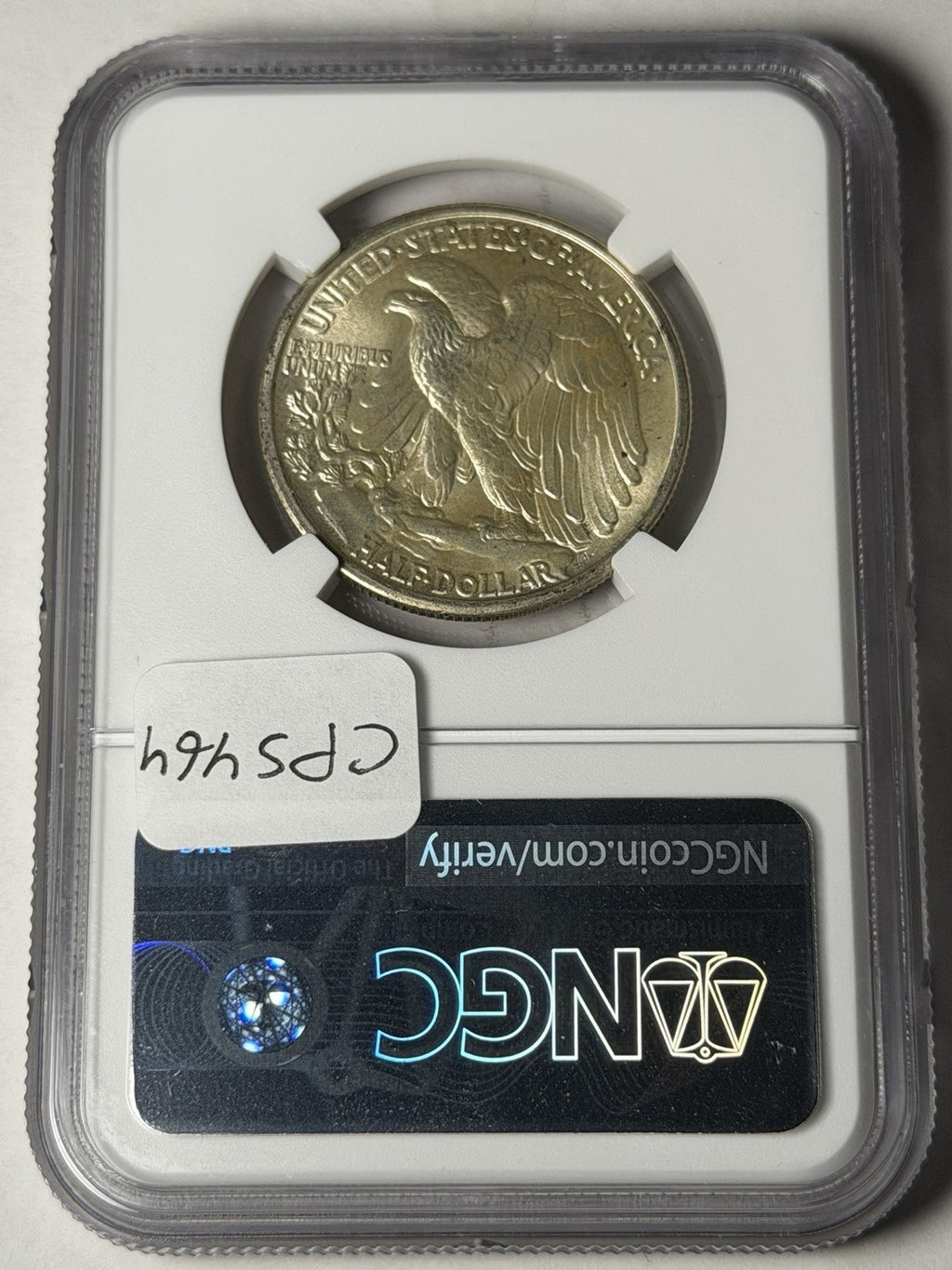 1939 NGC MS67 Walking Liberty Half Dollar