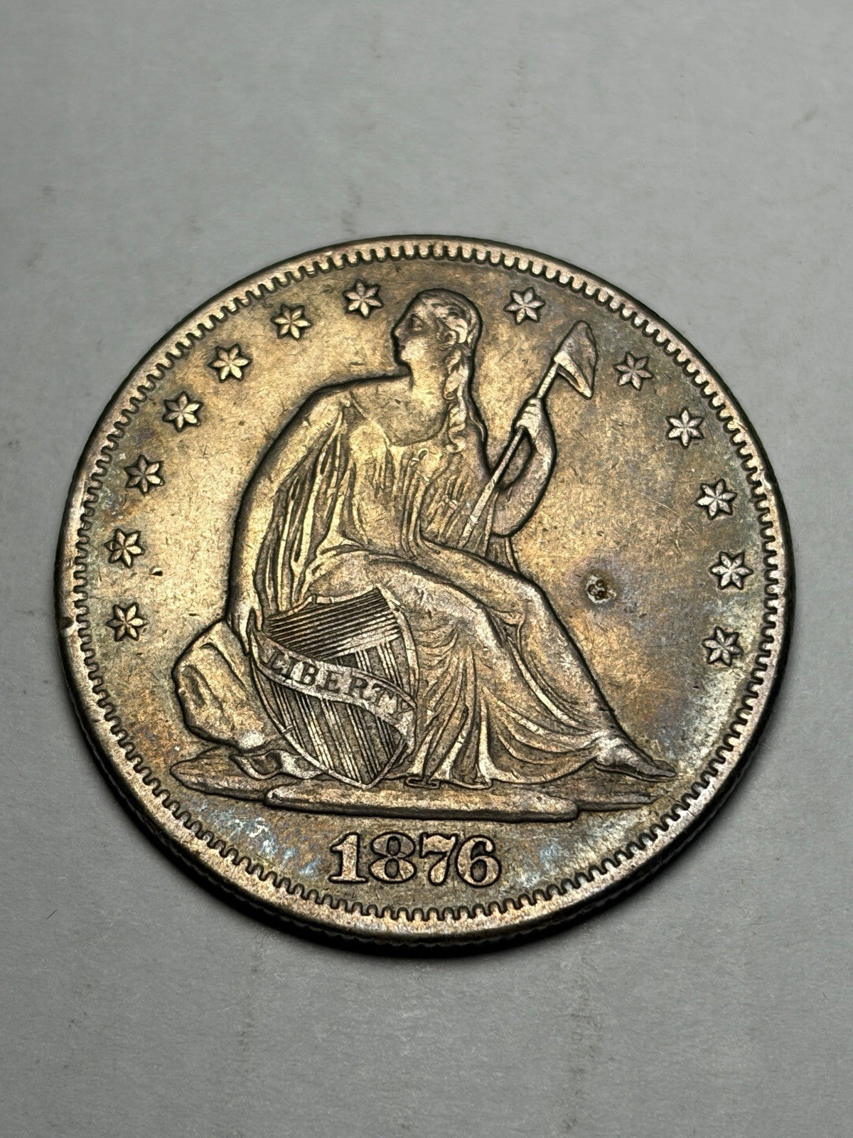 1876-S Seated Liberty Half Dollar Details