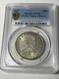 1827 PCGS AU58 Capped Bust Half Dollar O-136 Square Base 2