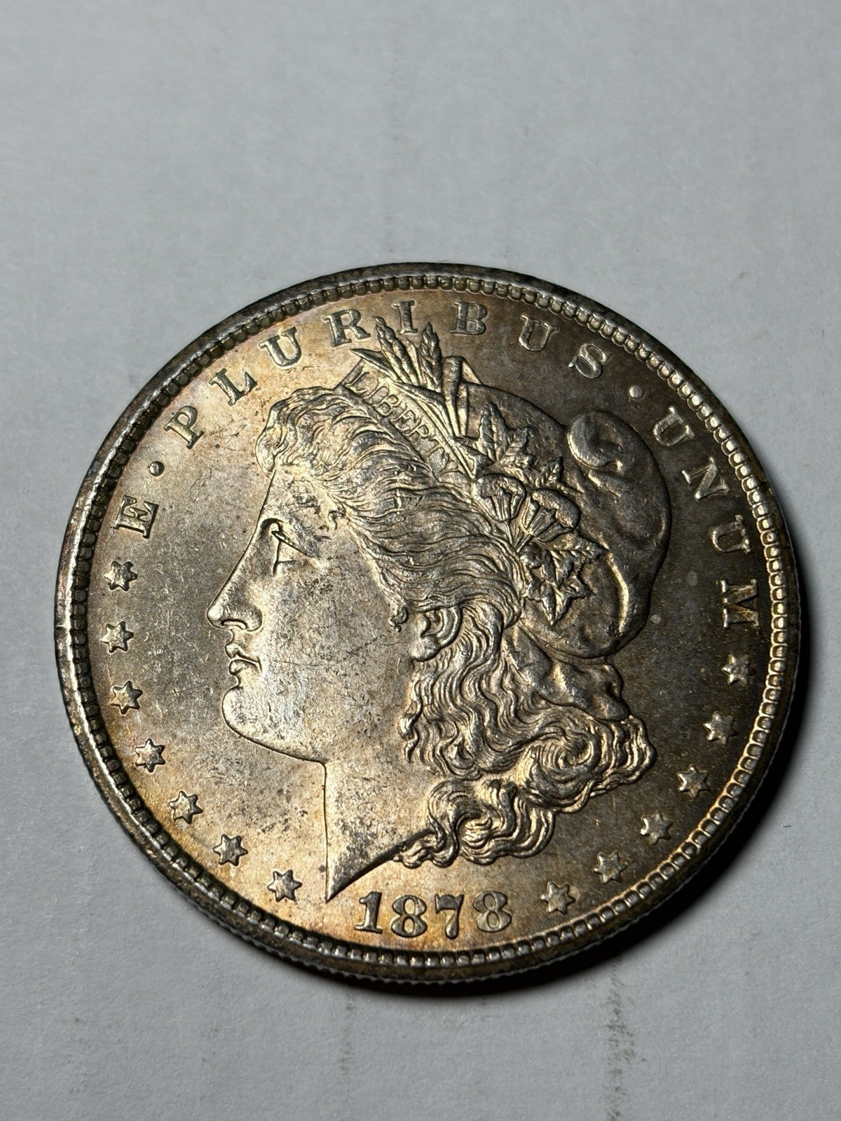 1878-CC Morgan Silver Dollar Uncirculated Toned