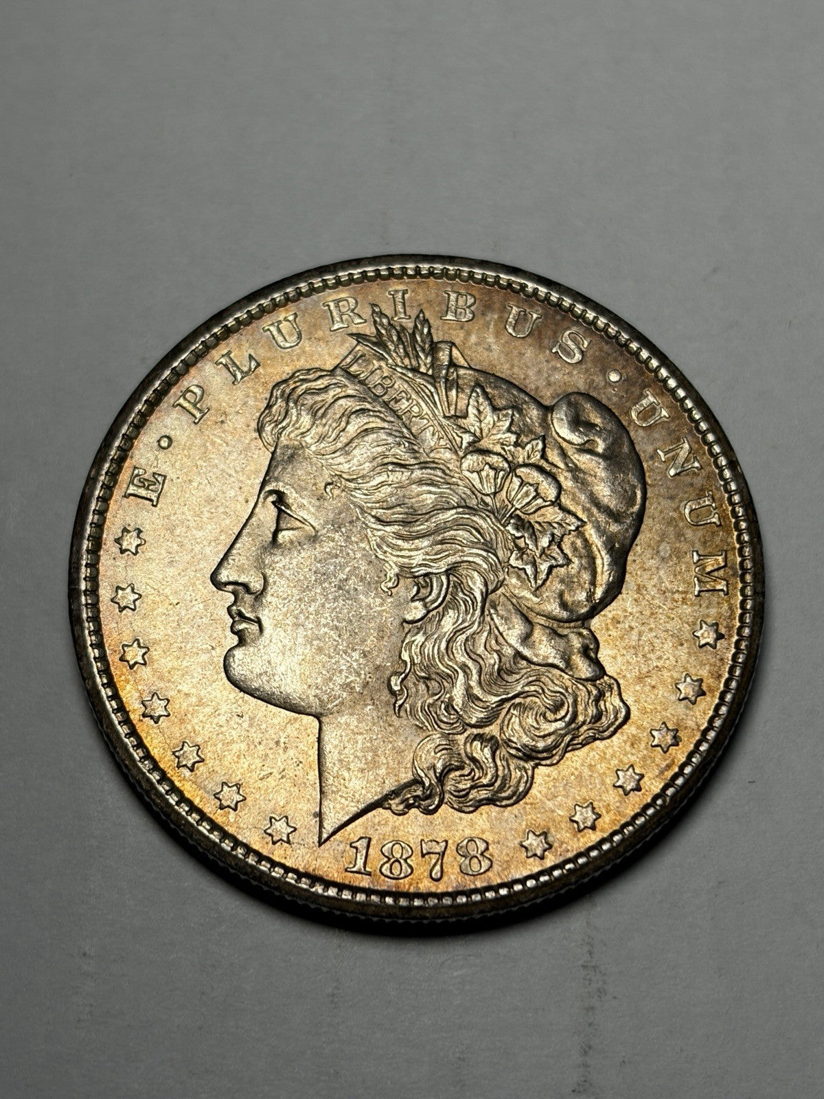 1878-CC Morgan Silver Dollar Uncirculated Toned