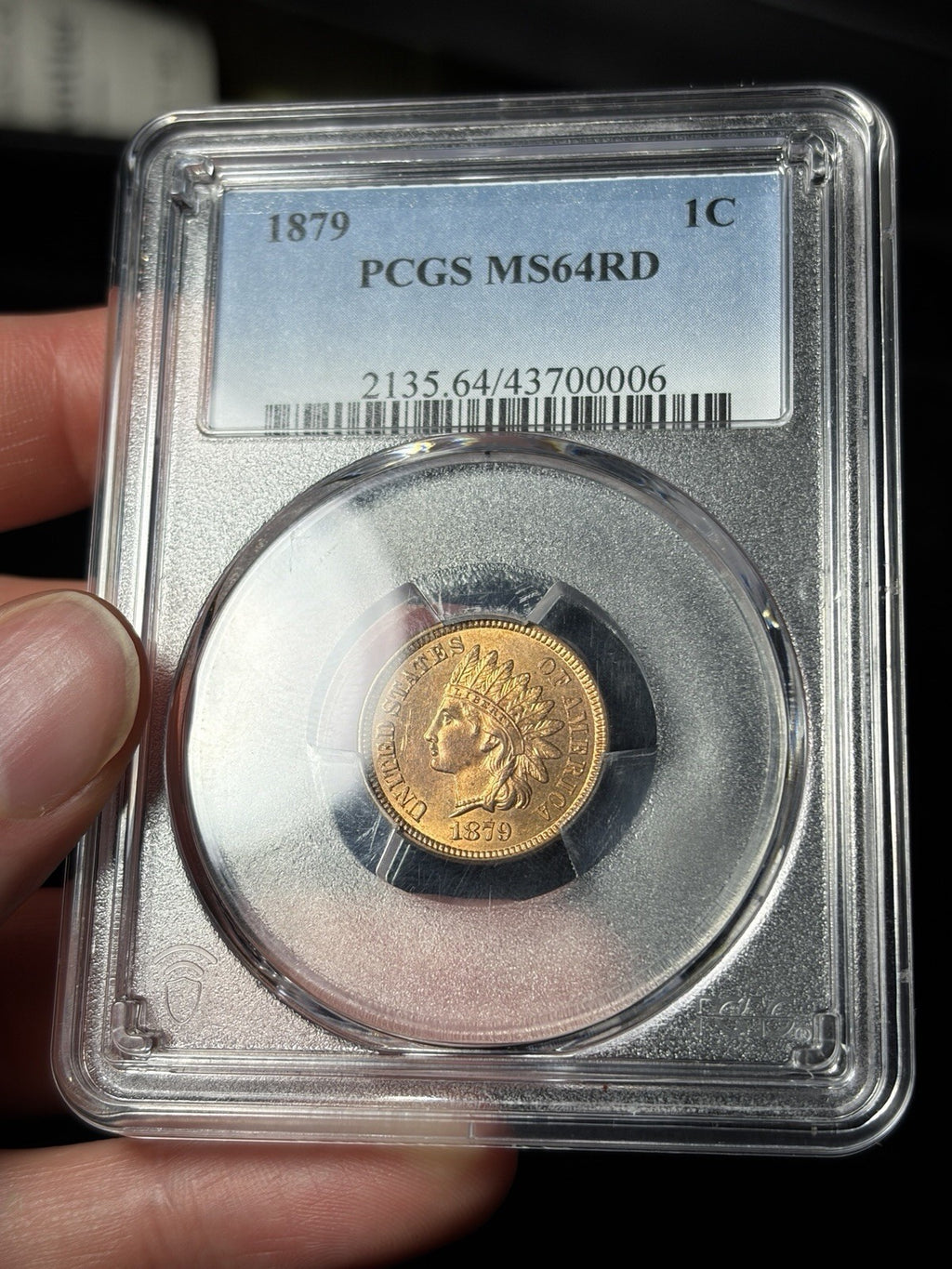 1879 PCGS MS64 RD Indian Head Cent