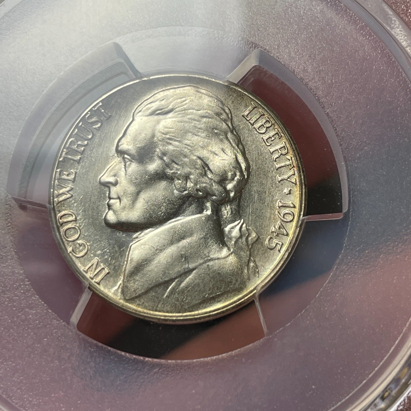 1945-S PCGS MS66+ Jefferson War Nickel - Semi-PL Ultra Rare Crazy Die Polish