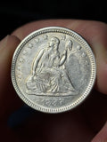 1857 Seated Liberty Quarter Details