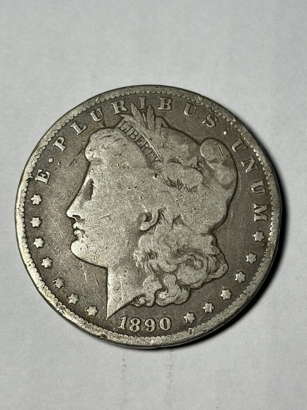 1890-CC Morgan Silver Dollar Details