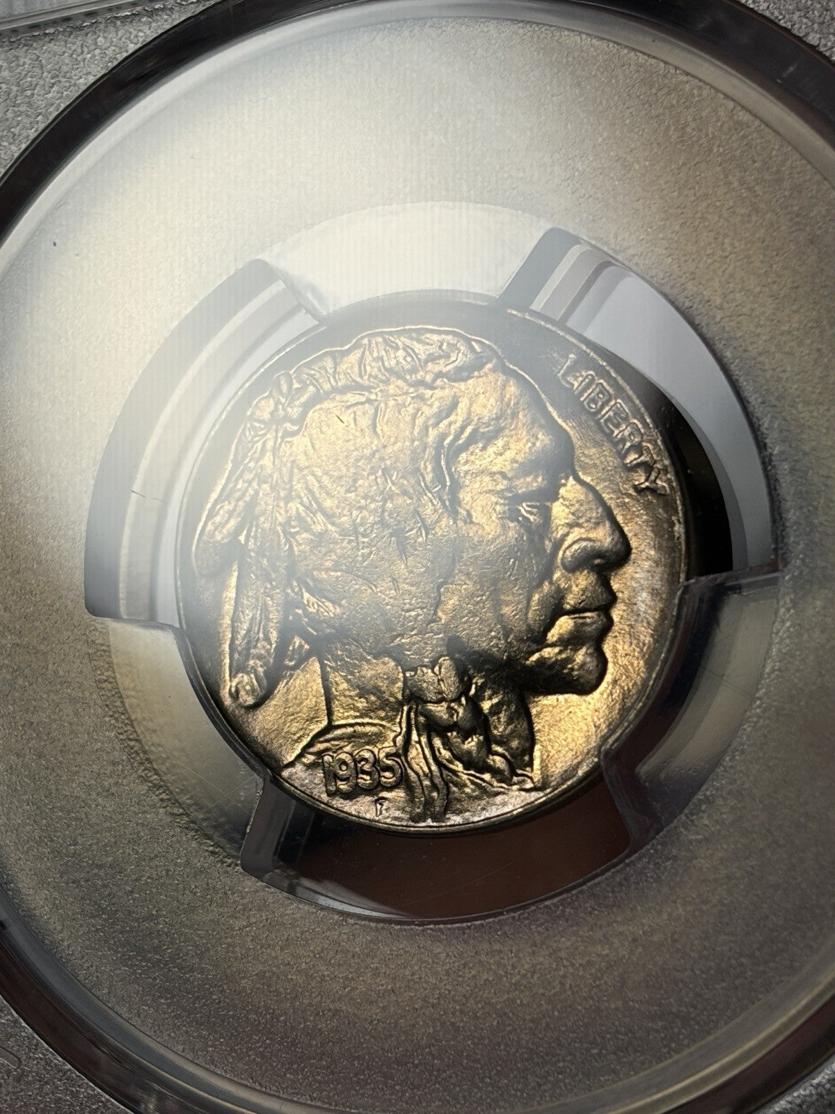 1935-D PCGS MS64 Buffalo Nickel Toned