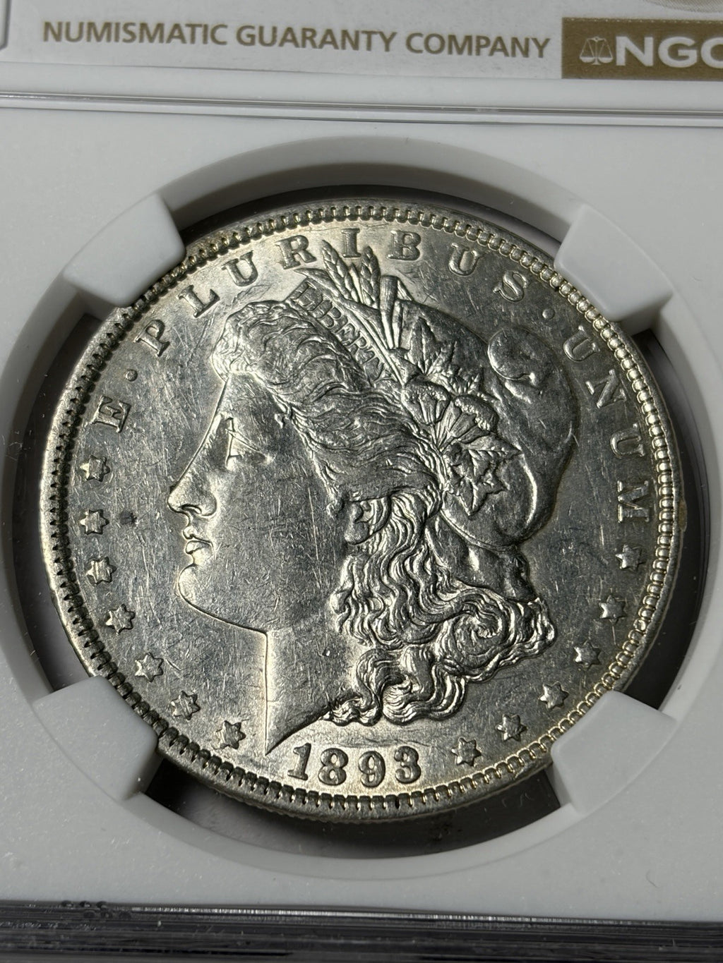 1893 NGC AU53 Morgan Silver Dollar