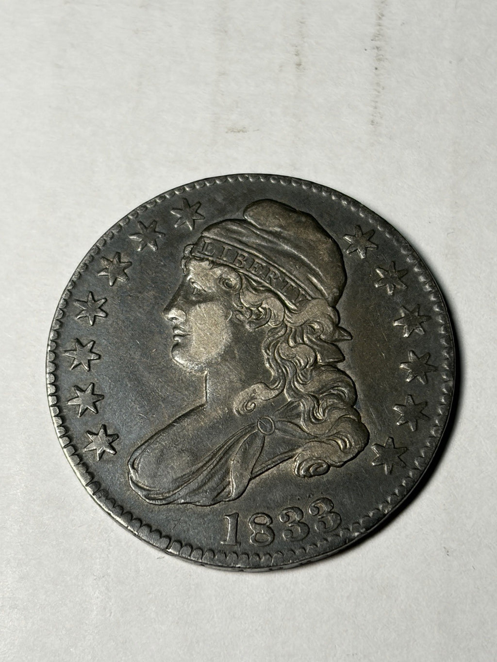 1833 Capped Bust Half Dollar
