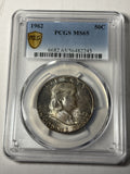 1962 PCGS MS65 Franklin Half Dollar Toned