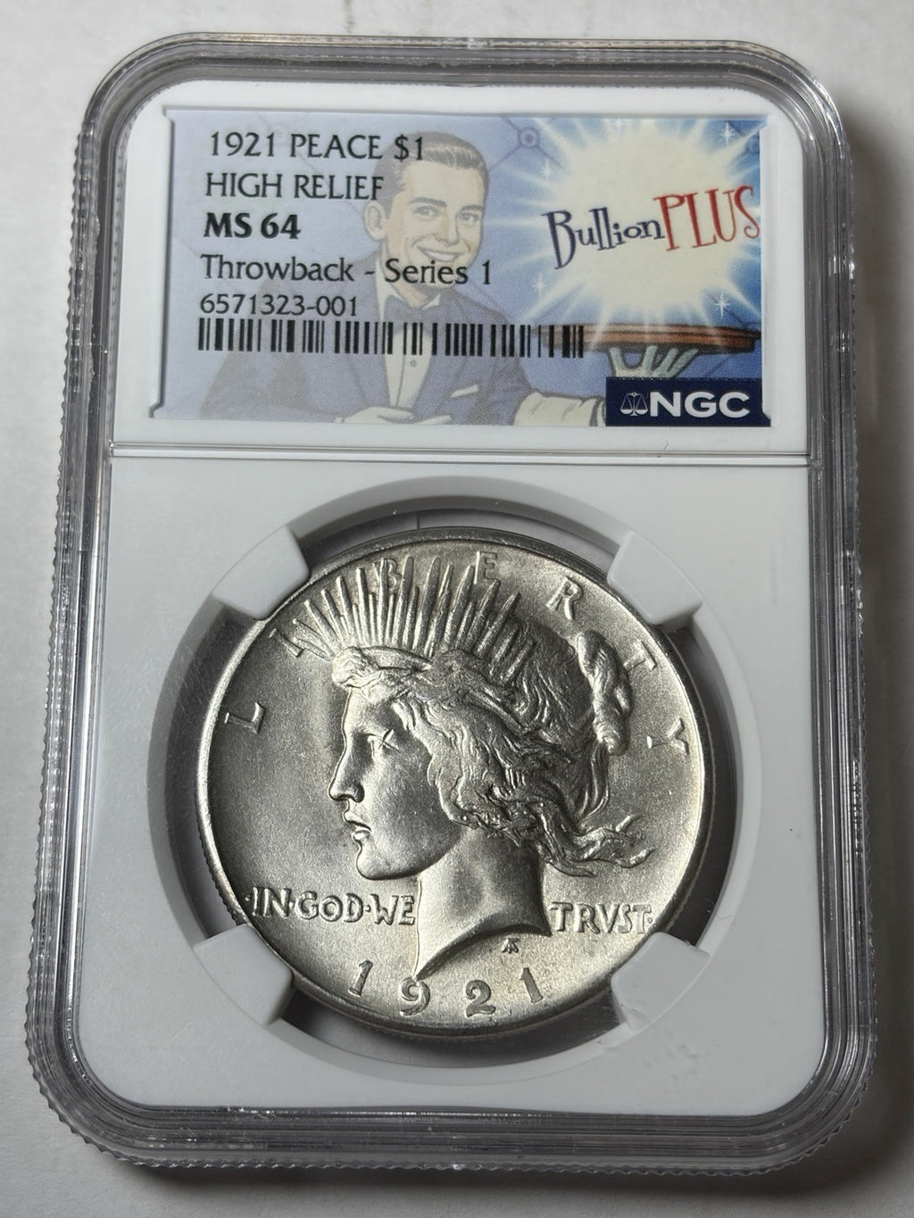 1921 NGC MS64 Peace Silver Dollar