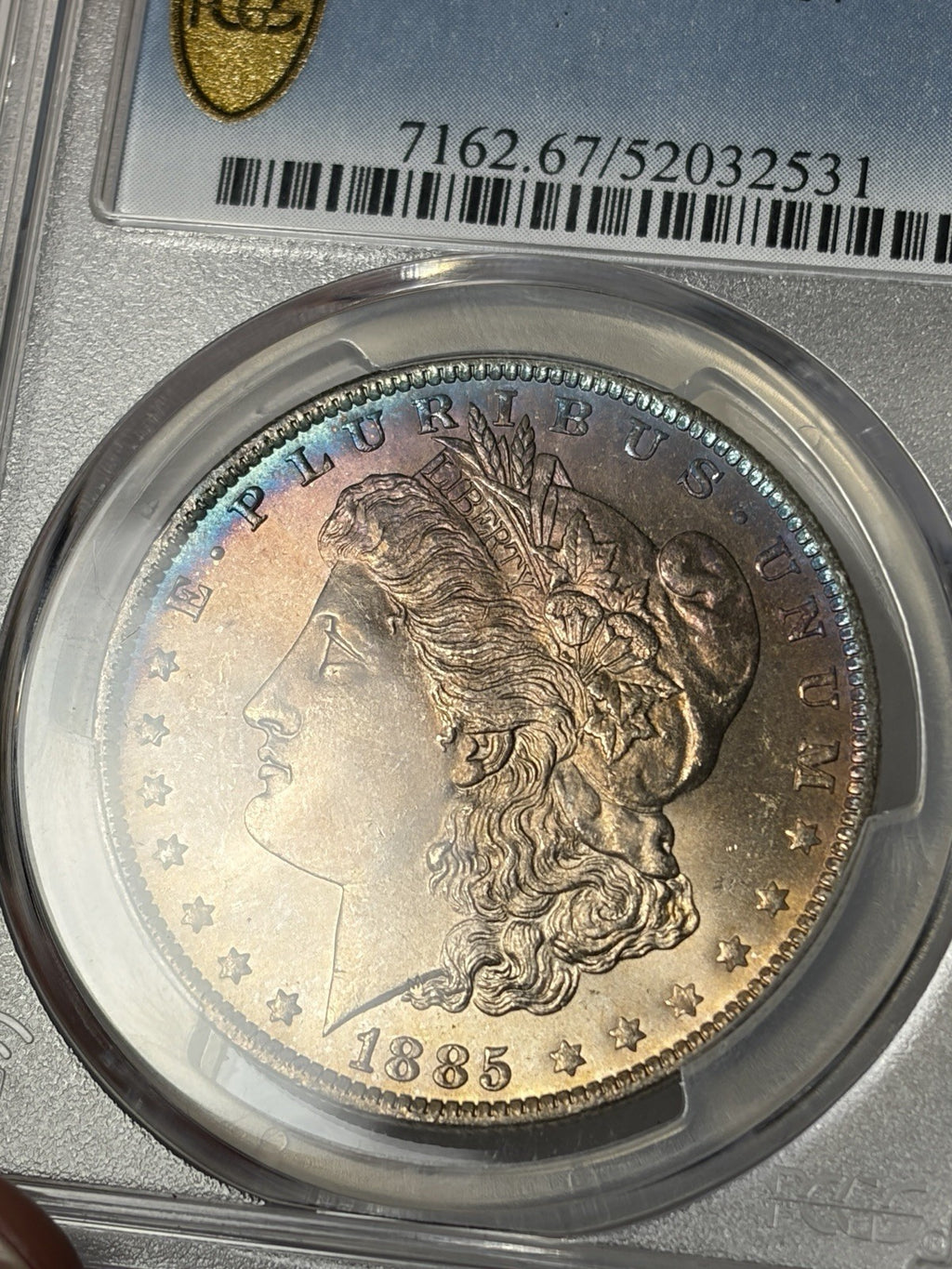 1885-O PCGS MS67 Morgan Silver Dollar Toned