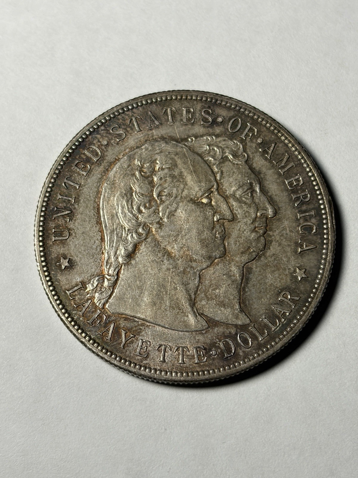 1900 Lafayette Silver Dollar Commemorative Toned