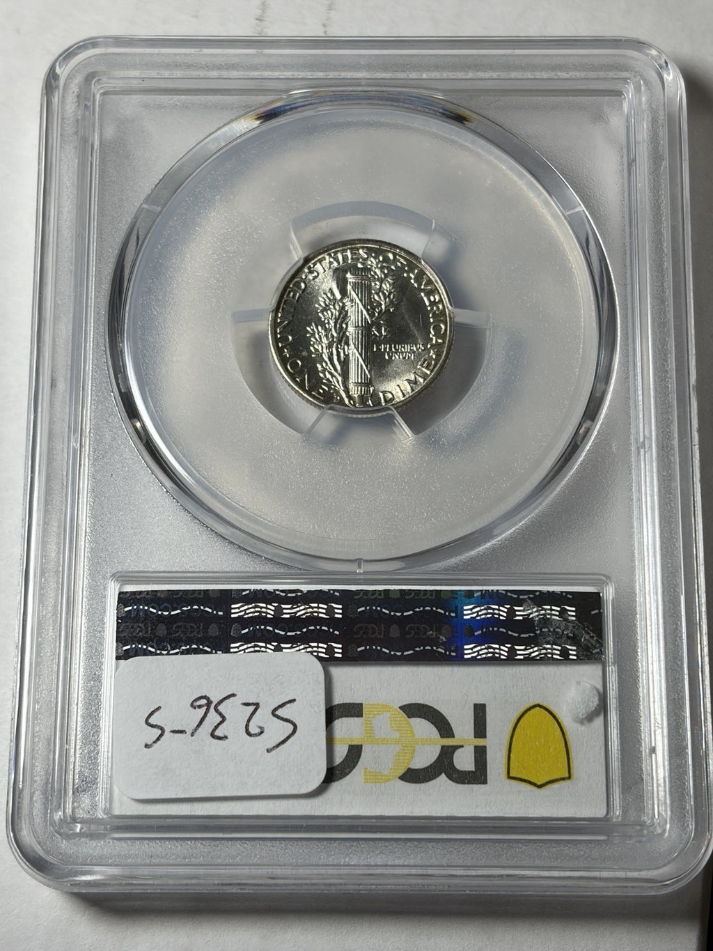 1944-D PCGS MS68 FB Mercury Silver Dime Rainbow Toned