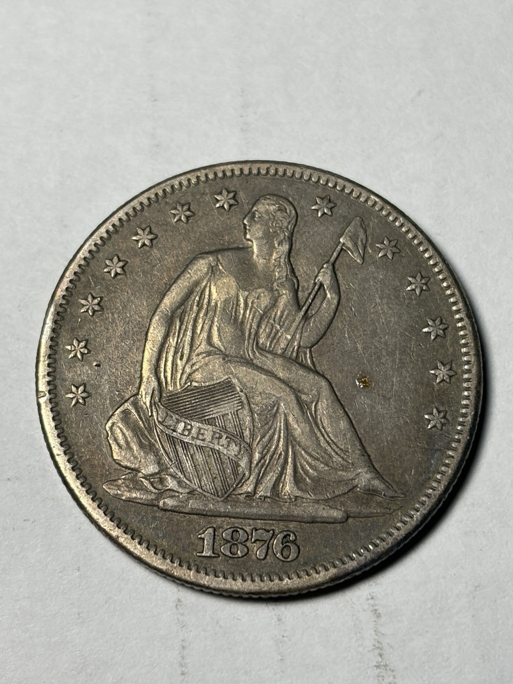 1876-S Seated Liberty Half Dollar Details